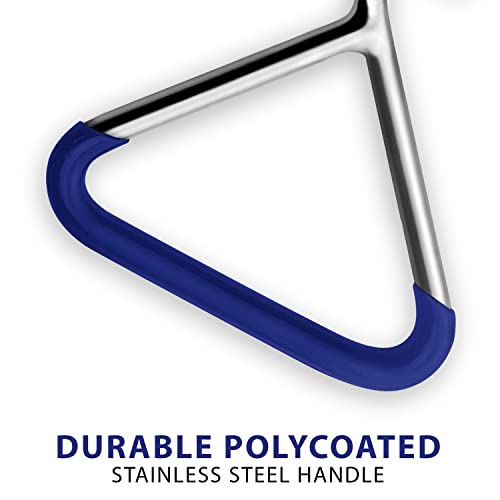 Image of Durable OB Handle Apparatus with 2 Handle Puller Hooks and 2 Chains - Stainless Steel for Cow, Goat, and Cattle Delivery Instruments on Dairy Farms, 45 Inch