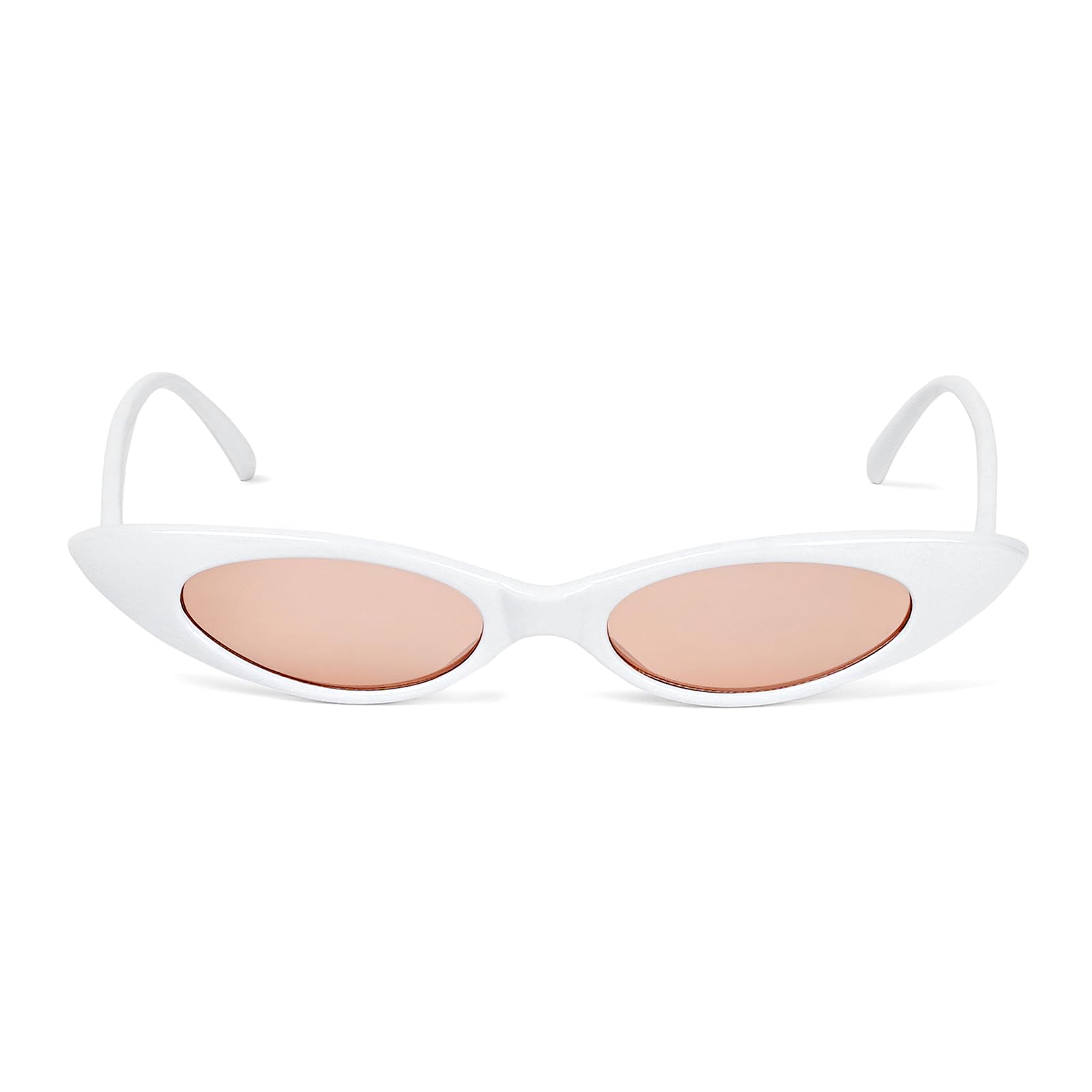 joker & witch Women Kendall White & Pink Cat Eye Non-Polarized Sunglasses, Free Size-picture-36