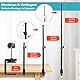 JEBUTU OS01 Tischstativ Overhead Stativ Handy, 32.5-55cm Einstellbar Kamera Halterung für Klein Kamera, klemmstativ mit Flexible Arm & 1/4 Kugelkopf für Webcam, Ringlicht, Live Streaming