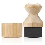 Wooden Oil Applicator Brush with Lid - Cutting Board Oil Brush for Sealing & Maintaining Butcher Blocks, Spatulas, Spoons & Wooden Utensils, Wood Finish Tool for Kitchen & Woodworking (1 Pcs)