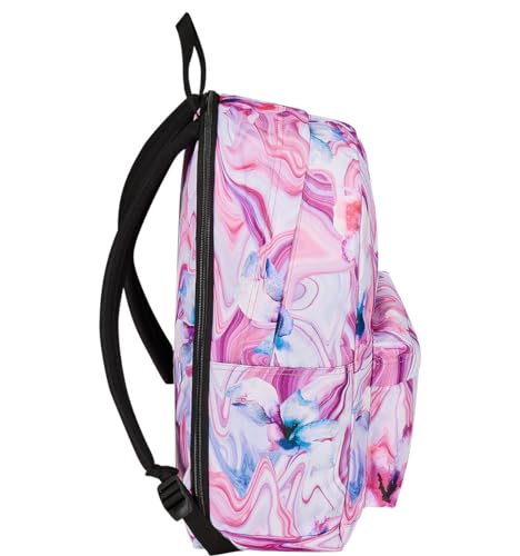 Mochila escolar rosa y morado Invicta ideal para instituto con bolsillo para botella de agua 2