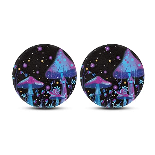 Belidome Set de 2 Posavasos para Auto Galaxy Mushroom miniatura 1