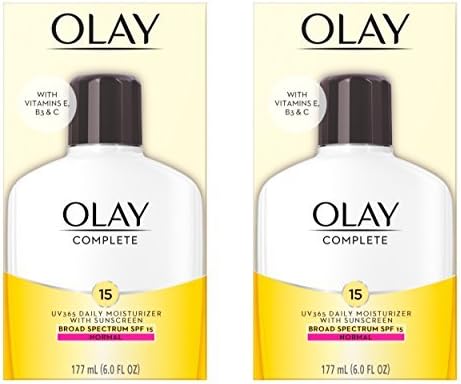 Complete Lotion All Day Moisturizer with SPF 15 for Normal Skin, 6.0 fl oz, Pack of 2