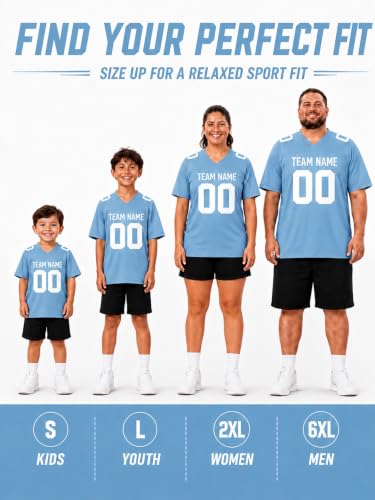 Image of Custom Replica Football Jersey with Name Number Logo