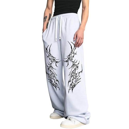 Pantalon gothique homme sombre streetwear et fluide pour look alternatif