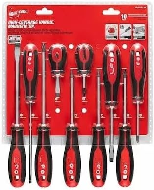 48-22-2710 For Milwaukee 10 pc Phillips/Slotted/Square Screwdriver and Bit Set 10 in