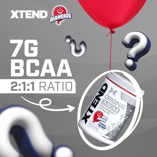 Xtend XTEND Original BCAA Powder Airheads Candy Flavor, 7g BCAA and 2.5g L-Glutamine, Sugar Free Post Workout Muscle Recovery Drink with Amino Acids for Men & Women, 30 Servings - Image 3