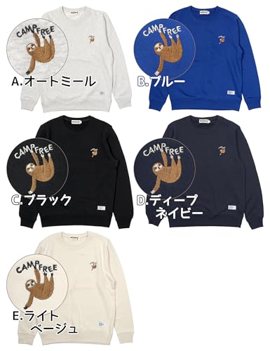 CAMPFREE メンズトレーナー 10764 C.ブラック S