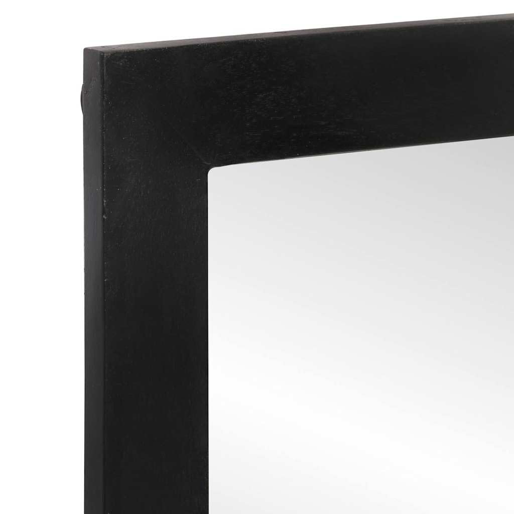 Hothingwell Badezimmerspiegel, Massivholz, Mangobaum, 55 x 1 x 60 cm | Wandhalterung, klares Bild, nicht verformt, für Make-up, Rasur, einzigartige Holzmaserung
