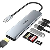「USB C ハブ 7-in-1 atolla USB ハブ Type-C マルチポー 4K HDMI+100W急速PD充電+3つのUSB3.0ポート+SDとMicroSD/TFカード スロット USB C Hub Thunderbolt 3/4対応 タイプC ハブ MacBook Air/Pro、iPad Pro、Huawei Matebook、Surface Go等Type C デバイス対応」の画像