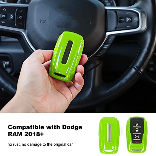 Image of Key Fob Case Cover Key Bag Holder Protection Shell Accessories for Dodge RAM 2018-2026,Light Green