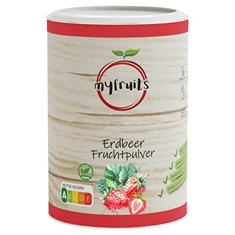 myfruits Erdbeerpulver, gefriergetrocknet, 350g, zu 100% aus Erdbeeren Cover