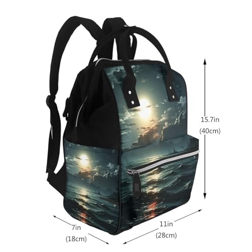 Sac à dos à langer imperméable grand format pour maman active - 2