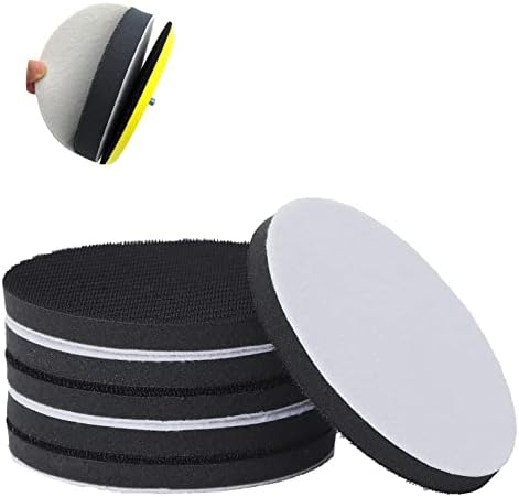 6 Pack 5 Inch Interface Pads, Hook and Loop Soft Density Sponge Cushion ...