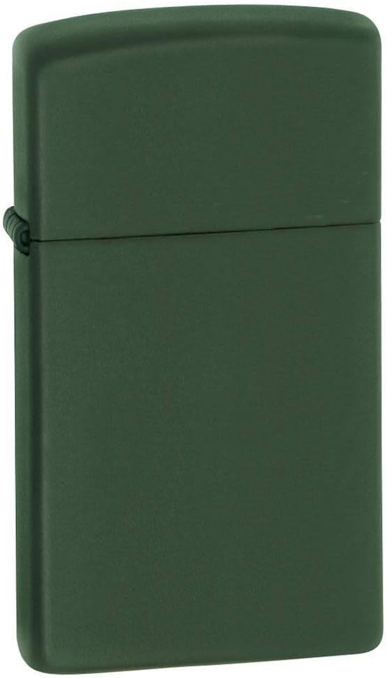 Slim Green Matte Pocket Lighter