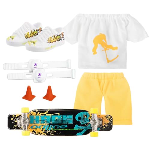 Genérico Conjunto de monopatín de Dedo | Finger Scooter Fingerboard Skateboard Movimiento de la del Dedo | Favores de Regalos de cumpleaños para niños Juegos de Mesa