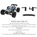 DMLENGOIN RC Servo Crank Arm Kit Light Weight Steering Arm Set for 1/16 RC Car Black