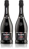 CANTI Asti DOCG Spumante Dolce + 2 Bicchieri Luxury Pack - 1 X 750 ml (Confezione da 2)