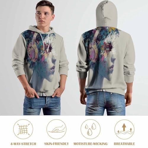 Pull Imprimé en 3D Graphisme Abstrait Haute Définition Unisexe - 5