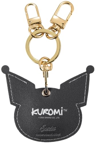 Image of Sonix x Sanrio Character Keychain Case Compatible with Apple AirTag | Protective AirTag Cover Keychain | Kuromi