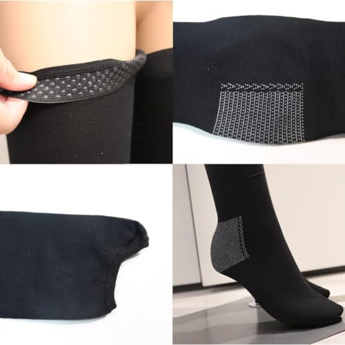 Image of ABIRAM Anti Embolism Stockings Thigh High 15-20 MmHg with Inspection Hole