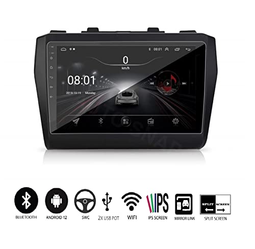 Image of AUTO SNAP 9 Inches 22cm Touch Screen Android 12 Gorilla Glass IPS Display Car Stereo with 2GB RAM /16 GB ROM GPS /Wi-Fi /Navigation /Steering Wheel Controls Mirror Link Compatible for Dzire 2018-2023