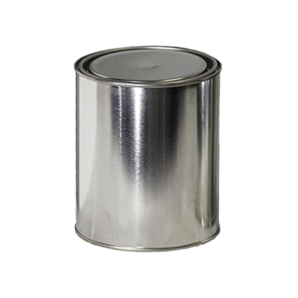 Generic Empty Metal Quart Cans (1), Silver