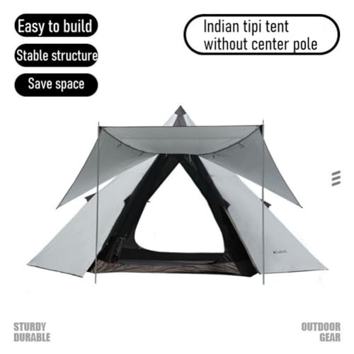 Carpa Piramidal Portátil para Camping Doble Capa 2 Personas miniatura 2