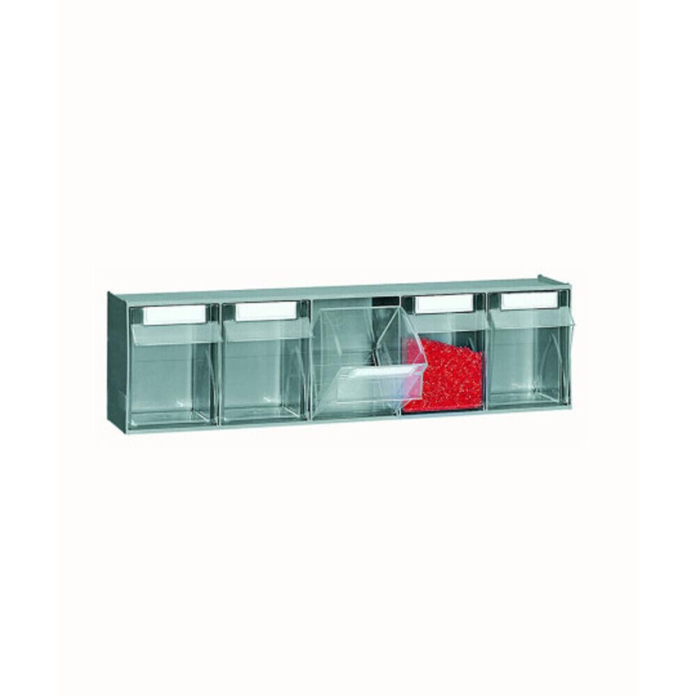 CASSETTIERA PORTA MINUTERIE PRACTIBOX CON 5 CASSETTI BASCULANTI L600 x P141 x A164 mm