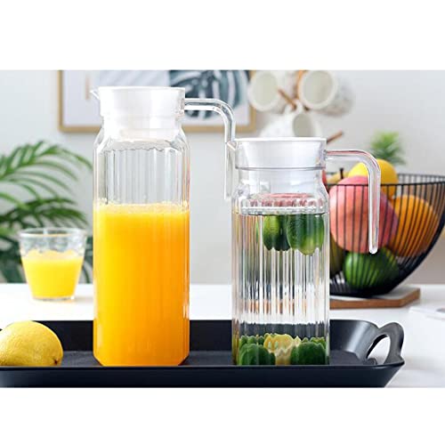 Jarra grande de té elegante de 800ml estilo caldera rayada para agua y mesa exclusiva 4