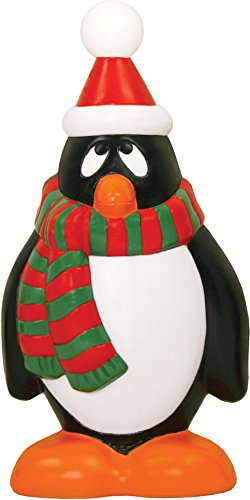 Red and Green Holiday Penguin, 28-Inch