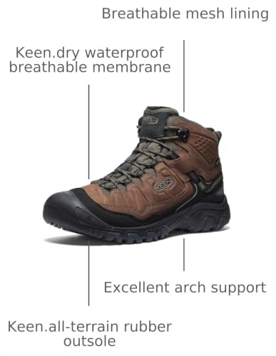 Image of KEEN Men's Targhee 4 Mid Height Waterproof Hiking Boots