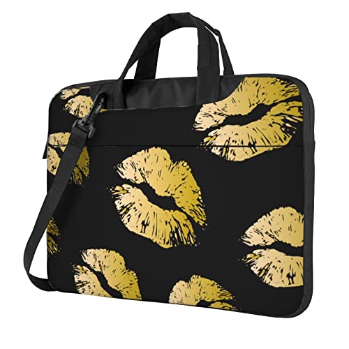 Sac ordinateur portable bandoulière housse de protection imprimé lèvres