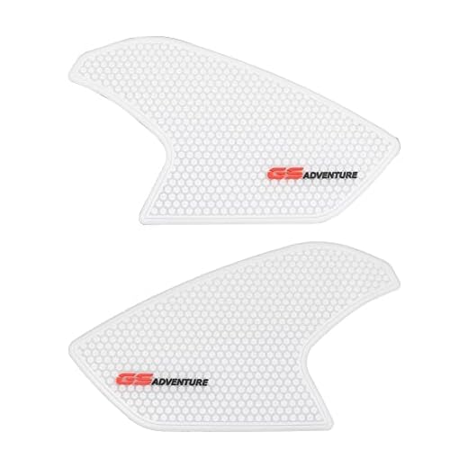 Motorcykel Olje Gas Tank Pad Motorcykeltillbehör Icke-halk Sida Bränsletank Klistermärken Vattentät Pad Gummi Klistermärke För B&MW R1200GS R 1200 GS LC 2013 2018 (Color : White (transparent))