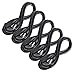 Aurum Cables UL Approved 6 Feet Universal Computer Monitor Power Cord , C13 Power Cable for Monitor, PC, Desktop, Printer, Scanner, 18 AWG NEMA 5-15P to IEC13 - 5 Pack