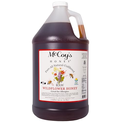 Miel 100% Pura Natural Raw Wildflower 1 galón
