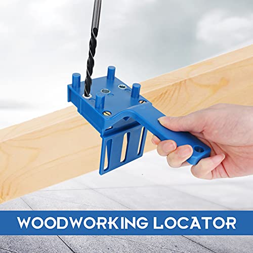 Errum Dowel Jig Kit 41Pcs Wood Dowel Jig Kit, 6/8/10mm Woodworking Drill Guide Set Metal Sleeve Handheld Dowelling Jig Drilling Set Doweling Hole Saw Tools 6 Errum Dowel Jig Kit 41Pcs Wood Dowel Jig Kit, 6/8/10mm Woodworking Drill Guide Set Metal Sleeve Handheld Dowelling Jig Drilling Set Doweling Hole Saw Tools - Image 6