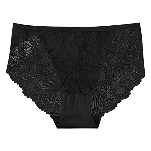 Bourund Women's Sexy Lace Stretch Hipster Underwear, Pack Of 5 Floral Lace Sheer Panties Soft & Breathable Briefs For Ladies #TOP1