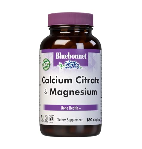 Bluebonnet Calcium Plus Magnesium Caplets 180 Count
