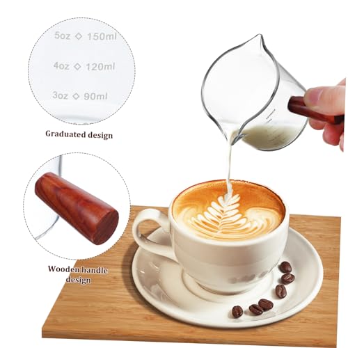 Tasses à mesurer en borosilicate Cabilock avec double bec pour café précis