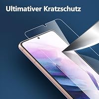 NEW'C 3 Stück für Samsung Galaxy S21 5G für Panzerglas (6,2 Zoll), Frei von Kratzern, 9H Härte, HD Displayschutzfolie, 0.26mm Ultra-klar, Ultrabeständig – Ansicht 5