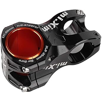 Short Bicycle Stem with Adapter Ring for 35 mm 31.8 mm Handlebars