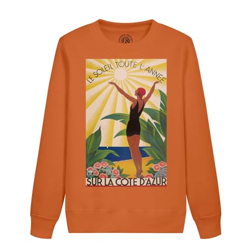 Sweatshirt enfant soleil Cote d'Azur style affiche poster vintage