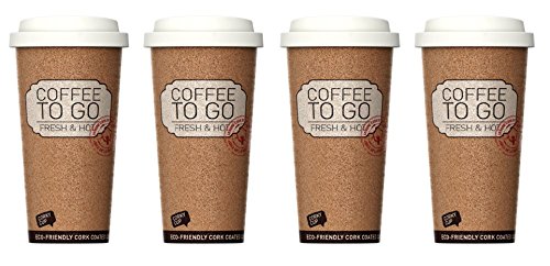 Life Story Corky Cup 16 Ounce Reusable Insulated Travel Coffee Or Tea Mug Thermos With Spill Proof Lids And Cool To The Touch Exterior, (4 Pack) #TOP1
