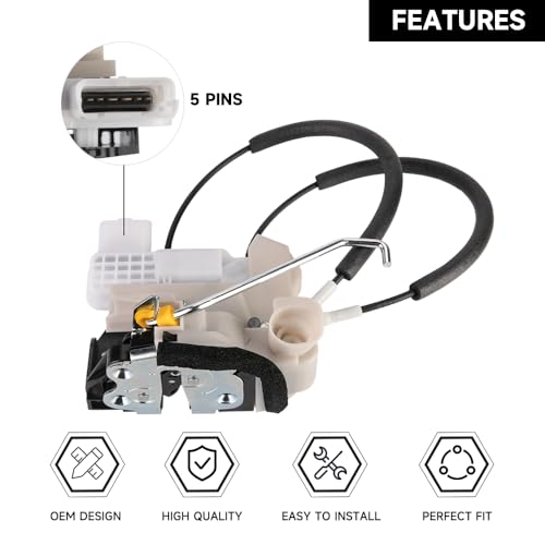 Image of Front Left Door Lock Actuator 81311-1W020 for Kia Rio 2012-2017 | For Kia Rio 1.6L 2012-2017; front left driver-side door lock actuator; OE 81311-1W020