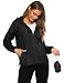 Zeagoo Womens Lightweight Jacket UV Protect and quick Dry Windproof Skin Coat, Black, Small