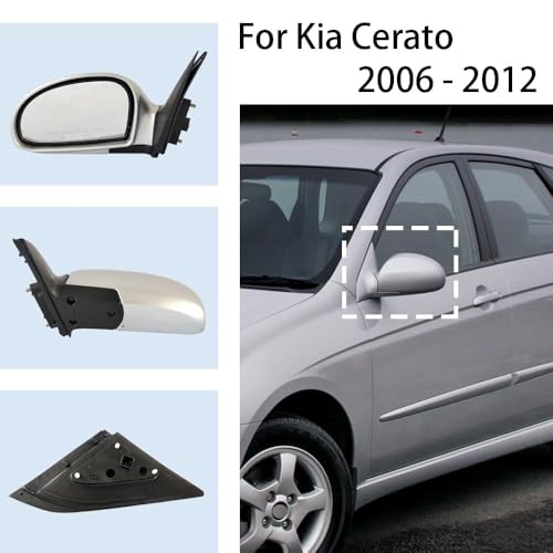 Rétroviseur Kia Ceed cassé remplacer par ce miroir chauffant blanc droit