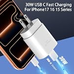 iPhone 17 16 15 Charger Fast Charging,30W USB C Charger Type C Charger Phone Chargers iPhone&10 Ft Long USB C to C Cable Fast Charging Cord for iPhone 17 Air/17 Pro/17 Pro Max/16 15 Pro Max Plus,iPad - Image 2