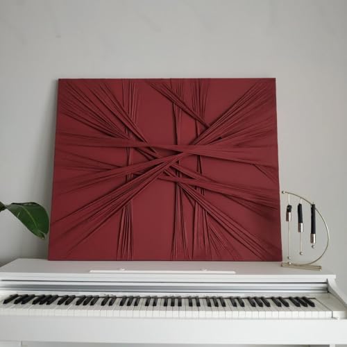 Peinture abstraite rouge pour donner de l'énergie et du caractère aux murs