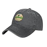 State Seal of Vermont Hat Retro Vintage Washed Cotton Denim Baseball Caps Deep Heather